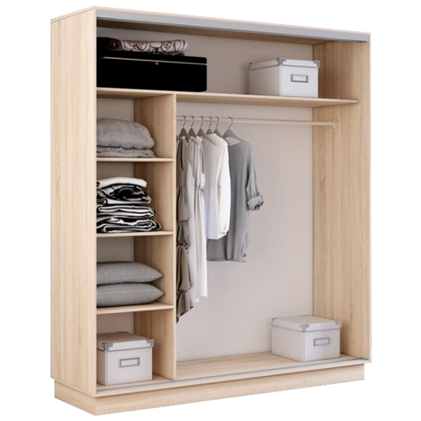 Dulap cupe Mobildor-Lux Fox 1800 3025 180 x 60 x 220 / PAL / Stejar Sonoma photo 2