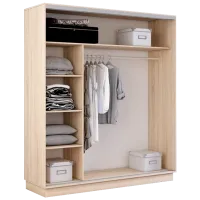 Dulap cupe Mobildor-Lux Fox 2100 3025 210 x 60 x 220 / PAL / Stejar Sonoma photo 2