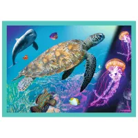 Puzzle 2D Trefl The Mysterious World of Animals 4+/ Numărul de piese: 207 photo 4