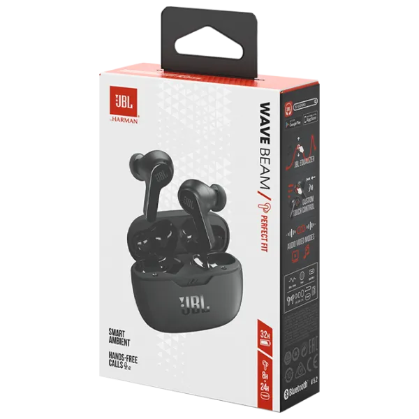 Наушники JBL Wave Beam Черный Беспроводные/ Персональный photo 9 Наушники JBL Wave Beam Черный Беспроводные/ Персональный photo 9