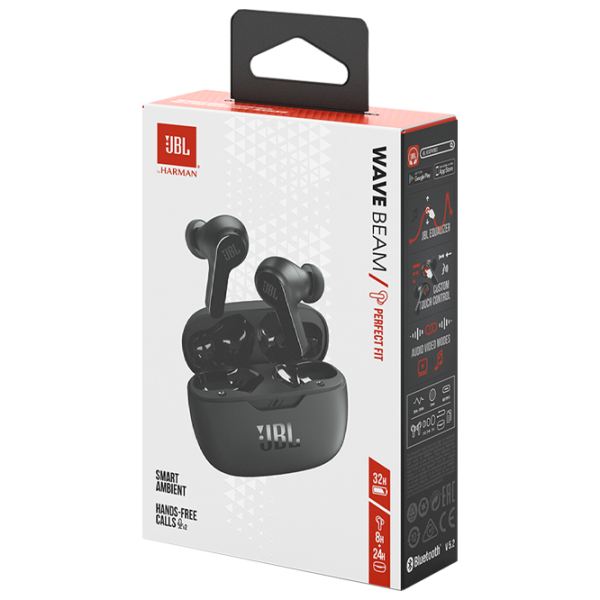 Наушники JBL Wave Beam Черный Беспроводные/ Персональный photo 9 Наушники JBL Wave Beam Черный Беспроводные/ Персональный photo 9