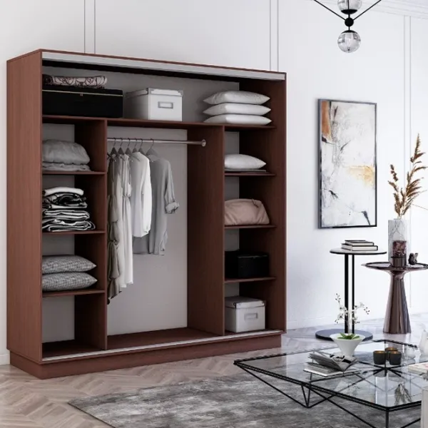 Dulap cupe Mobildor-Lux Fox 2100 2226 210 x 60 x 220 / PAL / Wenghe photo 2 Dulap cupe Mobildor-Lux Fox 2100 2226 210 x 60 x 220 / PAL / Wenghe photo 2