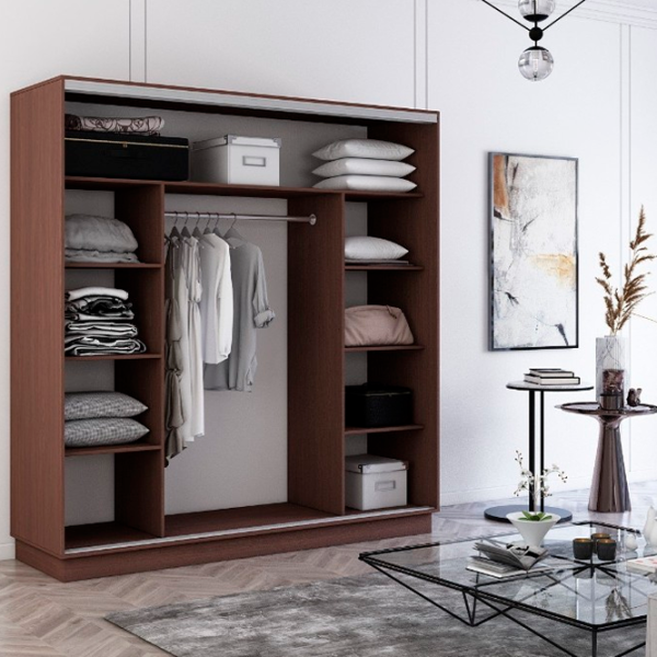 Dulap cupe Mobildor-Lux Fox 2100 2226 210 x 60 x 220 / PAL / Wenghe photo 2 Dulap cupe Mobildor-Lux Fox 2100 2226 210 x 60 x 220 / PAL / Wenghe photo 2