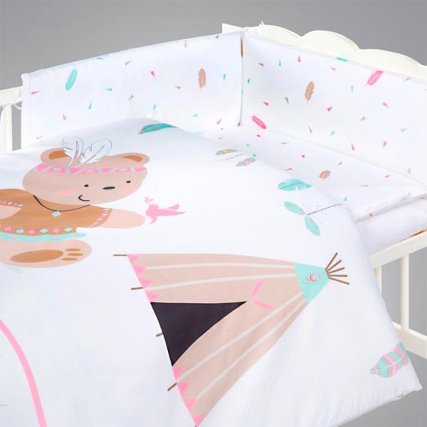 Детское постельное бельё Albero Mio Indian C-5 K072 (5902605470941 ) Хлопок/ Белый Bear photo 2