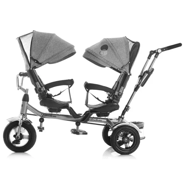 Triciclu Chipolino Tandem 40 kg/ Multicolor photo 3