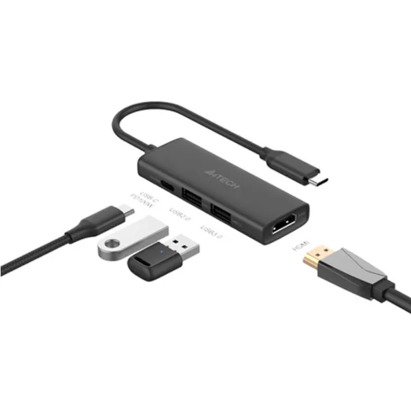 Adapter A4Tech DST-40C USB Type-C/ Black photo 4