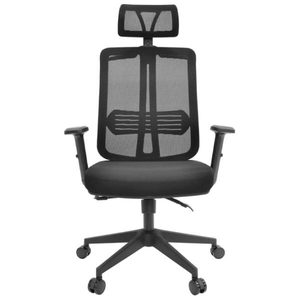 Fotoliu de birou DecoPrim Hermes Pânză, plasă acrilică/ Black photo 2 Fotoliu de birou DecoPrim Hermes Pânză, plasă acrilică/ Black photo 2