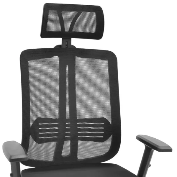 Fotoliu de birou DecoPrim Hermes Pânză, plasă acrilică/ Black photo 3 Fotoliu de birou DecoPrim Hermes Pânză, plasă acrilică/ Black photo 3