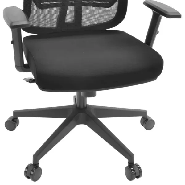 Fotoliu de birou DecoPrim Hermes Pânză, plasă acrilică/ Black photo 4 Fotoliu de birou DecoPrim Hermes Pânză, plasă acrilică/ Black photo 4