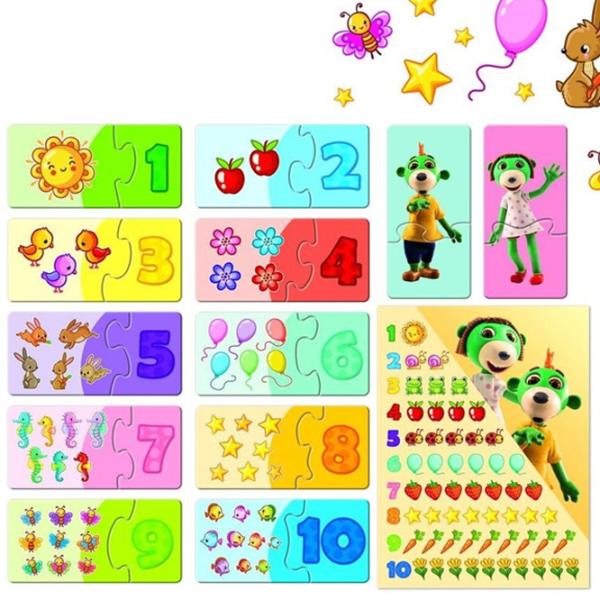 Пазл 2D Trefl Trefliks Learn Numbers 4+/ Количество деталей: 54 photo 2 Пазл 2D Trefl Trefliks Learn Numbers 4+/ Количество деталей: 54 photo 2