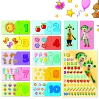 Puzzle 2D Trefl Trefliks Learn Numbers 4+/ Numărul de piese: 54 photo 2