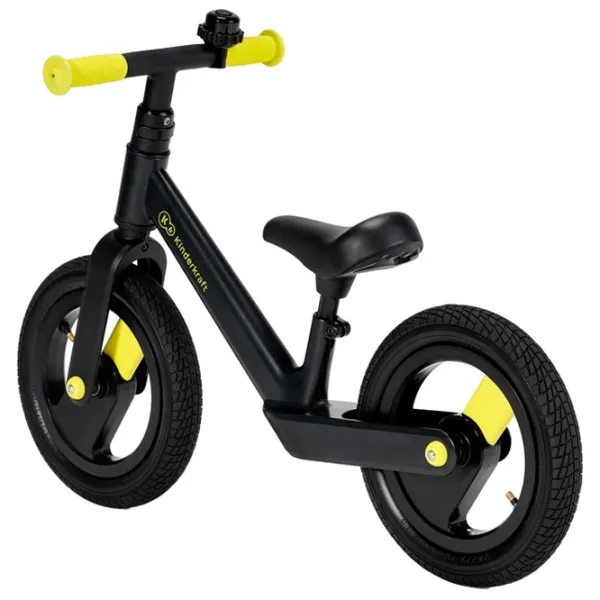 Беговел KinderKraft Goswift 12" Магниевый сплав/ Черный Желтый photo 2