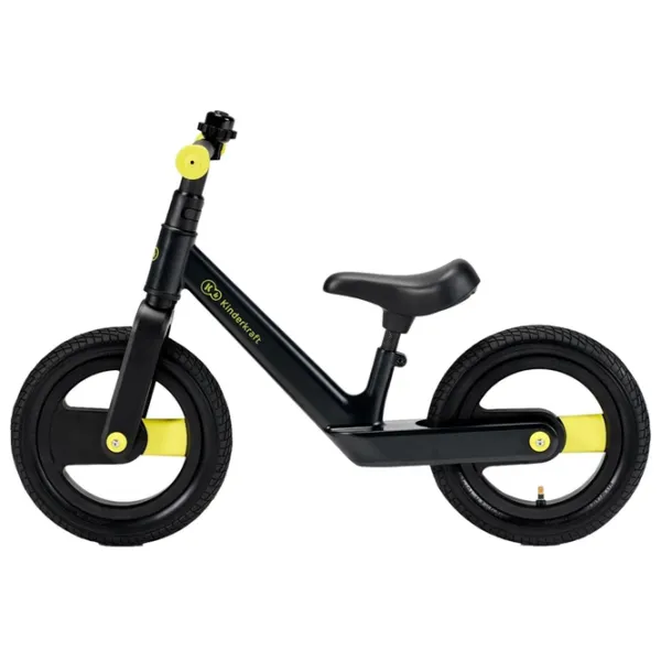 Беговел KinderKraft Goswift 12" Магниевый сплав/ Черный Желтый photo 3