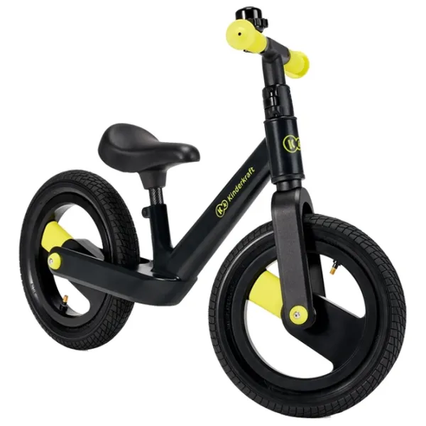 Беговел KinderKraft Goswift 12" Магниевый сплав/ Черный Желтый photo 5