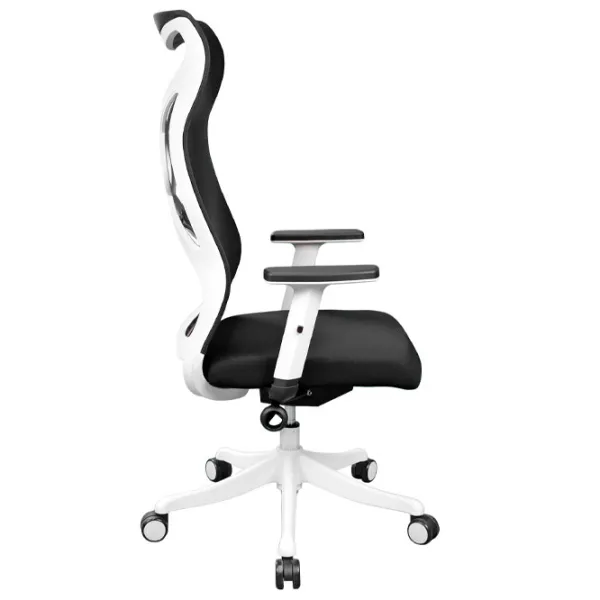 Fotoliu de birou DecoPrim Forest Pânză, plasă acrilică/ Black White photo 3