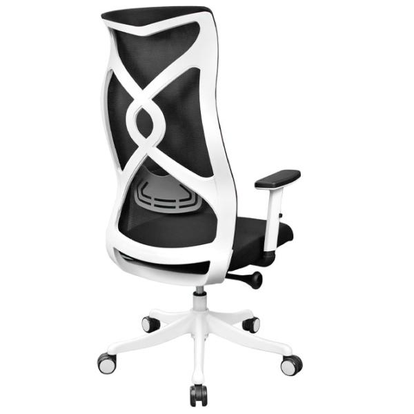 Fotoliu de birou DecoPrim Forest Pânză, plasă acrilică/ Black White photo 4