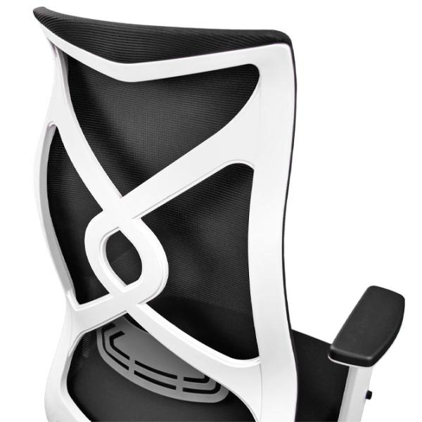 Fotoliu de birou DecoPrim Forest Pânză, plasă acrilică/ Black White photo 5