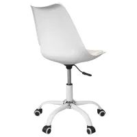 Офисное кресло DecoPrim F-2002 ЭКО Кожа/ Белый photo 4