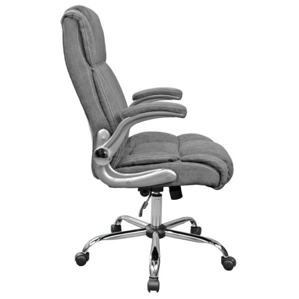 Fotoliu de birou DecoPrim BX-3702 Stofă/ Gray Gray photo 3