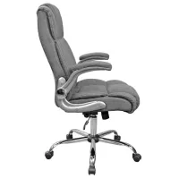 Fotoliu de birou DecoPrim BX-3702 Stofă/ Gray Gray photo 3