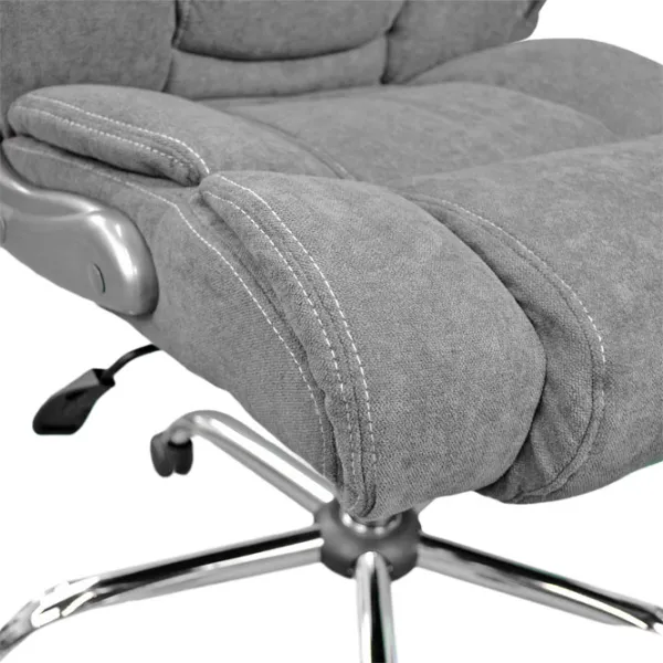 Fotoliu de birou DecoPrim BX-3702 Stofă/ Gray Gray photo 6