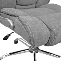 Fotoliu de birou DecoPrim BX-3702 Stofă/ Gray Gray photo 6