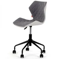Офисное кресло DecoPrim BX-3030 Искусственная кожа/ Белый Серый photo 2
