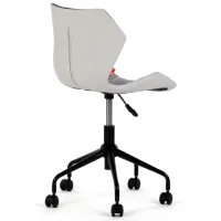 Офисное кресло DecoPrim BX-3030 Искусственная кожа/ Белый Серый photo 4