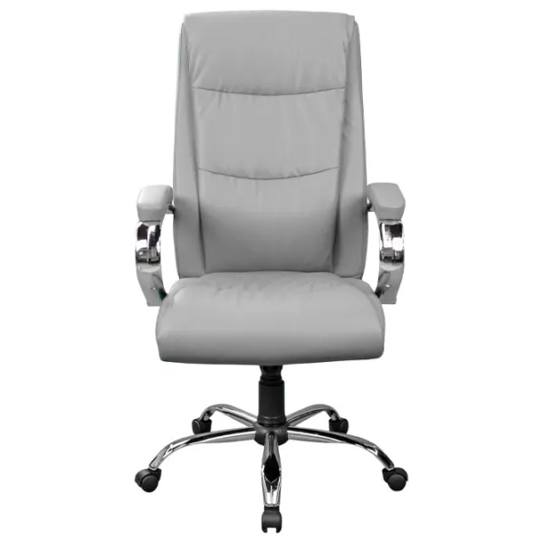 Fotoliu de birou DecoPrim 2162B-X ECO Piele/ Gray photo 2