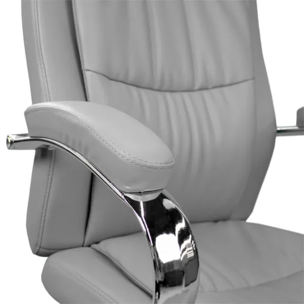 Fotoliu de birou DecoPrim 2162B-X ECO Piele/ Gray photo 5