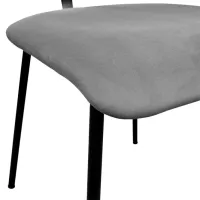 Scaun de bucătărie DecoPrim THOMAS Catifea/ Gray photo 4