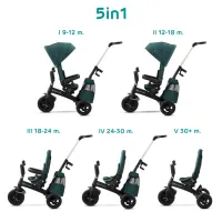 Triciclu KinderKraft EasyTwist Green photo 6