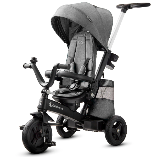 Triciclu KinderKraft EasyTwist Gray photo 2