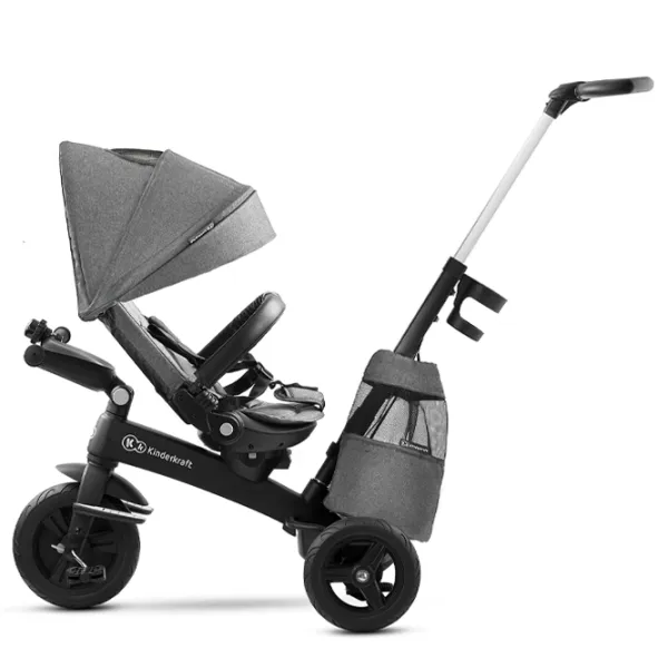 Triciclu KinderKraft EasyTwist Gray photo 4
