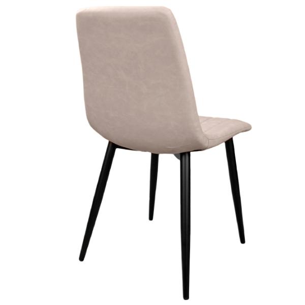 Scaun de bucătărie DecoPrim DC-90P ECO Piele/ Light Gray Black photo 2