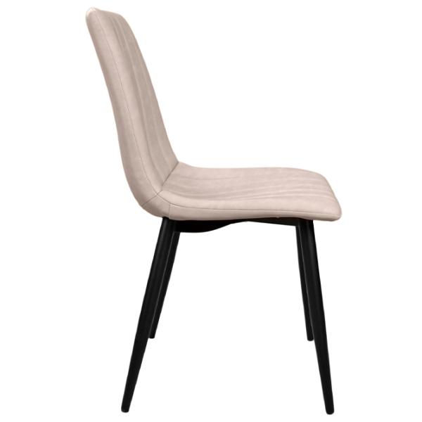 Scaun de bucătărie DecoPrim DC-90P ECO Piele/ Light Gray Black photo 3