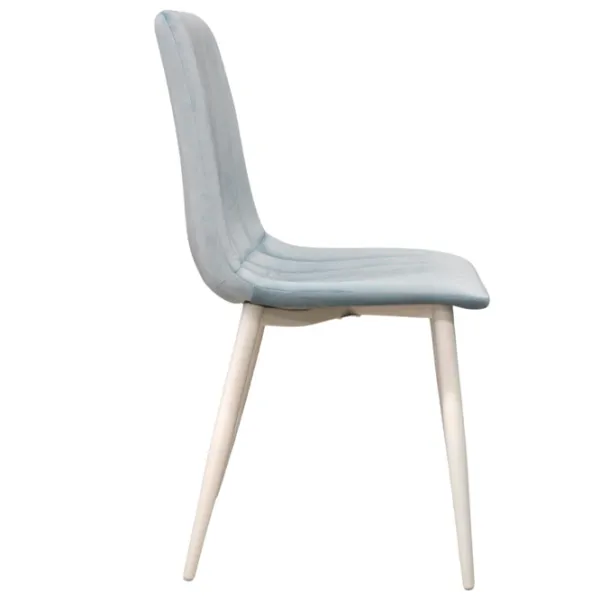 Scaun de bucătărie DecoPrim DC-90P Catifea/ Light Blue Black photo 3 Scaun de bucătărie DecoPrim DC-90P Catifea/ Light Blue Black photo 3