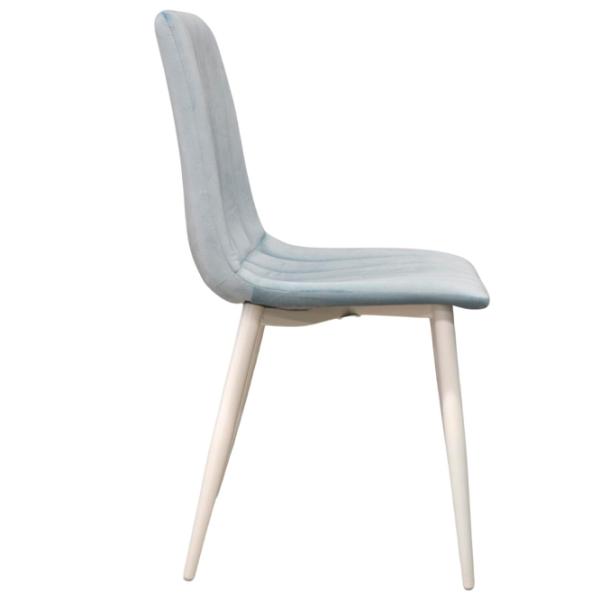 Scaun de bucătărie DecoPrim DC-90P Catifea/ Light Blue Black photo 3 Scaun de bucătărie DecoPrim DC-90P Catifea/ Light Blue Black photo 3