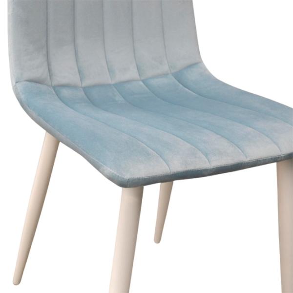 Scaun de bucătărie DecoPrim DC-90P Catifea/ Light Blue Black photo 5 Scaun de bucătărie DecoPrim DC-90P Catifea/ Light Blue Black photo 5