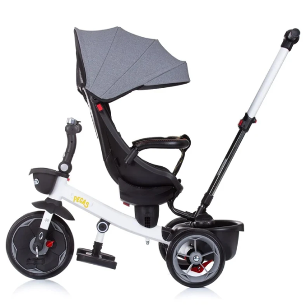 Трицикл Chipolino Pegas 25 кг/ Серый photo 4 Трицикл Chipolino Pegas 25 кг/ Серый photo 4