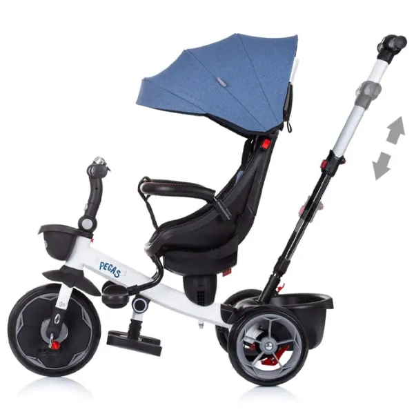 Triciclu Chipolino Pegas 25 kg/ Blue photo 2 Triciclu Chipolino Pegas 25 kg/ Blue photo 2