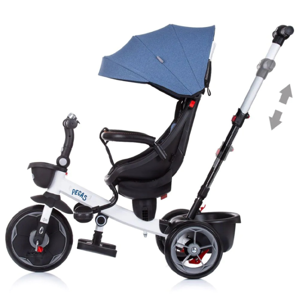 Triciclu Chipolino Pegas 25 kg/ Blue photo 2 Triciclu Chipolino Pegas 25 kg/ Blue photo 2