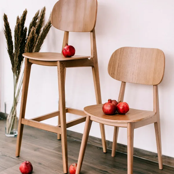 Scaun de bucătărie DecoPrim Lula Stofă/ Brown photo 6