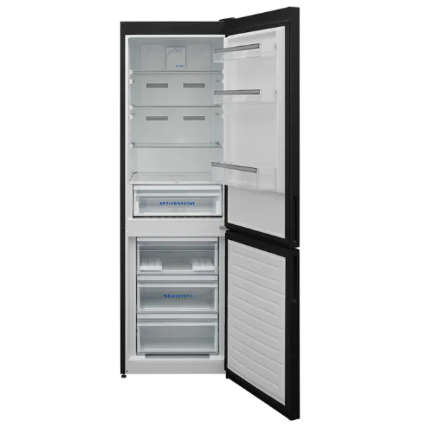 Frigider Daewoo FKM331FBN0RS cu congelator jos 331 l / 186 cm / Black photo 2