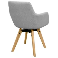 Scaun de bucătărie DecoPrim Y-884 Stofă/ Gray photo 4