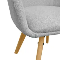 Scaun de bucătărie DecoPrim Y-884 Stofă/ Gray photo 5