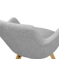 Scaun de bucătărie DecoPrim Y-884 Stofă/ Gray photo 7