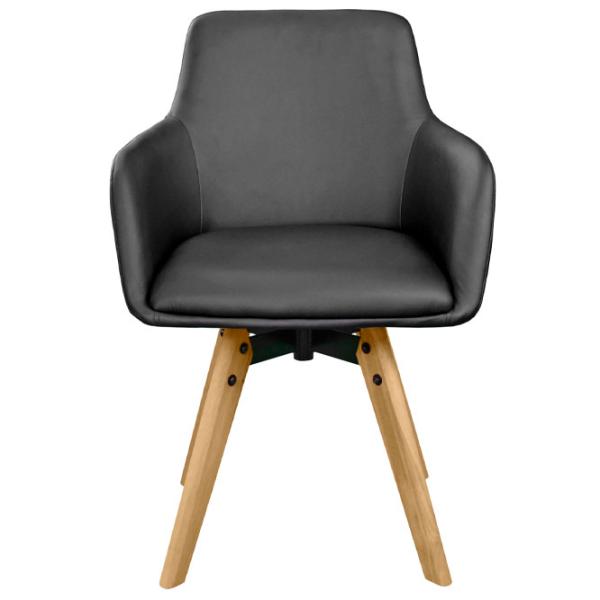 Scaun de bucătărie DecoPrim Y-884 ECO Piele/ Black photo 2 Scaun de bucătărie DecoPrim Y-884 ECO Piele/ Black photo 2