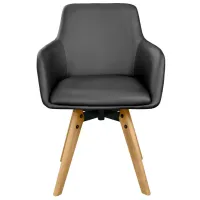 Scaun de bucătărie DecoPrim Y-884 ECO Piele/ Black photo 2