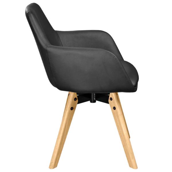 Scaun de bucătărie DecoPrim Y-884 ECO Piele/ Black photo 3 Scaun de bucătărie DecoPrim Y-884 ECO Piele/ Black photo 3